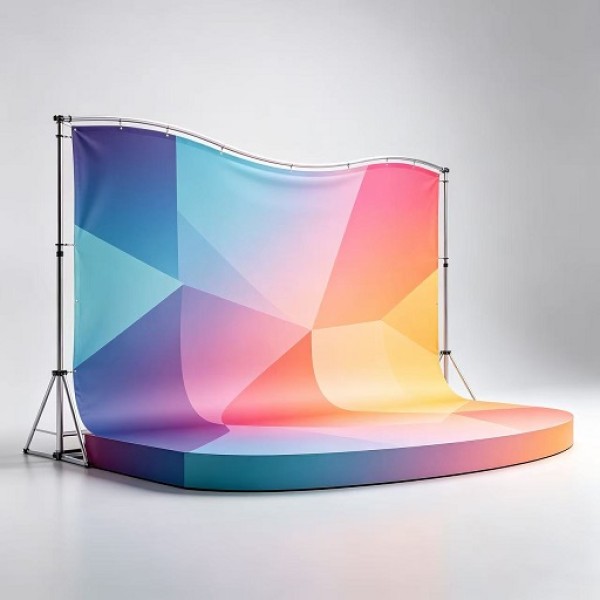 Polyester Woven Backlit Fabric, PVC Free