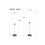 H2O indoor X banner stand